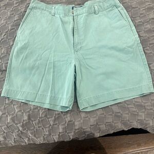 Ralph Lauren Light Green Flat Front Shorts